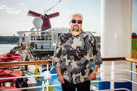 Guy Fieri poses on the Carnival Horizon to celebrate the U.S. arrival of Carnival Cruise Line's newest ship, Carnival Horizon, on in New York City
Carnival Horizon Naming Celebration, New York, USA - 23 May 2018