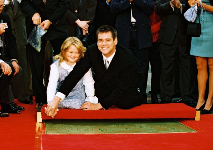 Jane Carrey & Jim Carrey At The Hollywood Walk of Fame
