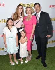 Zoie Laurel May Herpin, Beatrix Carlin Sweetin-Coyle, Jodie Sweetin, and Justin Hodak attend the premiere of "Fuller House" on in Los Angeles
LA Premiere of "Fuller House" - Arrivals, Los Angeles, USA - 16 Feb 2016