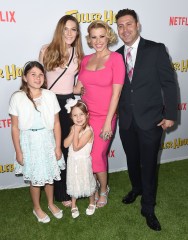 Zoie Laurel May Herpin, Beatrix Carlin Sweetin-Coyle, Jodie Sweetin, and Justin Hodak attend the premiere of "Fuller House" on in Los Angeles
LA Premiere of "Fuller House" - Arrivals, Los Angeles, USA - 16 Feb 2016