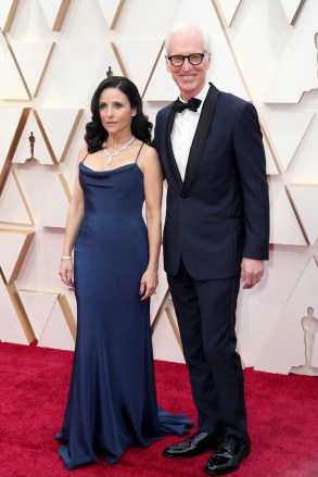 Julia Louis-Dreyfus (L) and husband Brad Hall arrive for the 92nd annual Academy Awards ceremony at the Dolby Theatre in Hollywood, California, USA, 09 February 2020. The Oscars are presented for outstanding individual or collective efforts in filmmaking in 24 categories.
Arrivals - 92nd Academy Awards, Hollywood, USA - 09 Feb 2020