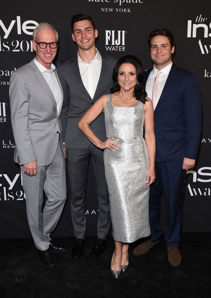 Julia Louis-Dreyfus, Brad Hall & Their Kids At The InStyle Awards