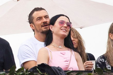 EXCLUSIVE: Katy Perry and Orlando Bloom were swept up in the emotion that rapidly filled Hyde Park as Bruce Springsteen took to the stage for his latest BST performance at the “American Express presents BST Hyde Park" festival. The Lord Of The Rings actor could be seen nuzzling his pop-star girlfriend's ear as they danced alongside the likes of Emma Thompson, Leslie Mann and Oscar-winner Tim Robbins. Evidently in the mood to document their latest public display of affection, Orlando, 46, raised his iPhone to snap of photo of himself and Katy, 38, let their hair down. , The Lord Of The Rings actor could be seen nuzzling his pop star girlfriend's ear as they danced alongside the likes of Emma Thompson, Leslie Mann and Oscar-winner Tim Robbins. California Gurls hitmaker Katy put on a very leggy display for her loved-up outing in a pale pink Prada mini-dress which hugged every inch of her fabulous figure. 08 Jul 2023 Pictured: Orlando Bloom, Katy Perry. Photo credit: MEGA TheMegaAgency.com +1 888 505 6342 (Mega Agency TagID: MEGA1005498_044.jpg) [Photo via Mega Agency]