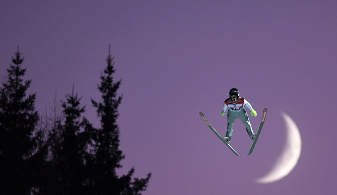 Kevin Bickner At The Germany Ski Jumping World Cup
