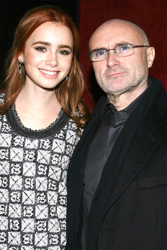Phil Collins & Lily Collins At The Premiere Of ‘The Blind Side’