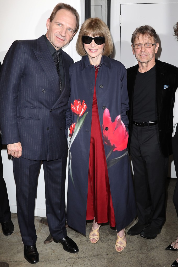 Ralph Fiennes, Anna Wintour & Mikhail Baryshnikov