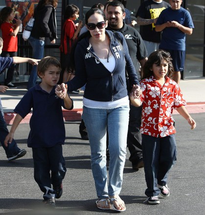 Octomom Nadya Suleman and children
Octomom Nadya Suleman and some of her kids out and about, Anaheim, California, America - 13 Mar 2009