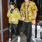 Nic Cage Holds Hands Wife Son Dinner BACKGRID