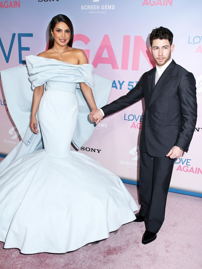 Priyanka Chopra & Nick Jonas at the ‘Love Again’ premiere