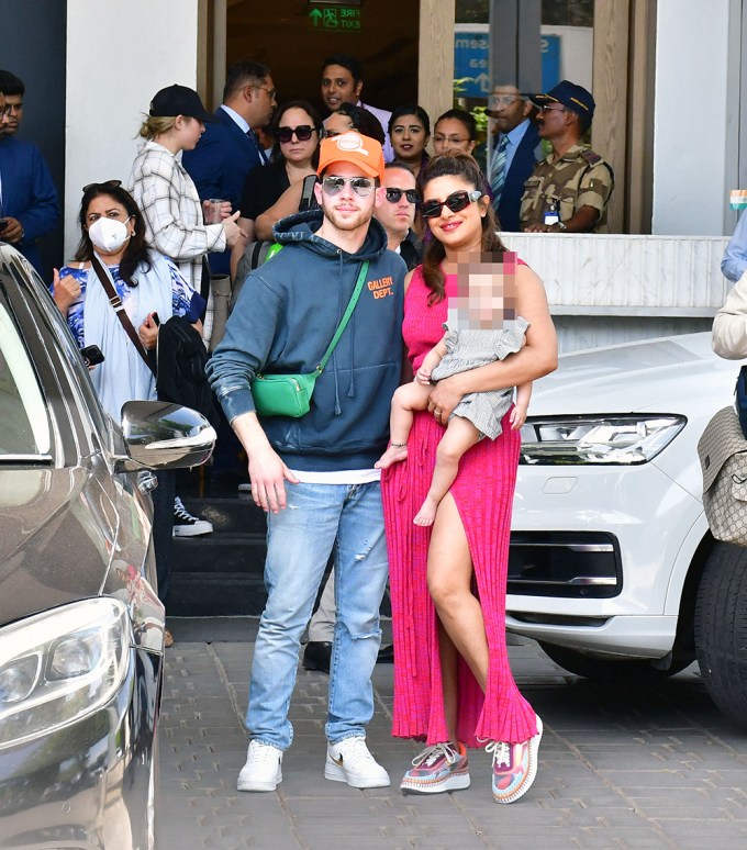 Priyanka Chopra & Nick Jonas Bring Daughter To Mumbai