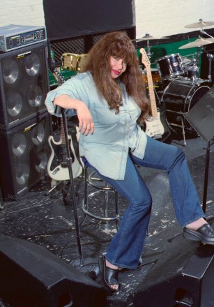 SPECTOR Musician Ronnie Spector, 57, sits in a New York music studio, . Spector, famous as lead singer of the Ronettes, whose biggest hits were "Be My Baby," "Baby I Love You," and "Walking in the Rain" during the 1960's, is cutting a new record
WKD FIVEQS RONNIE SPECTOR, NEW YORK, USA