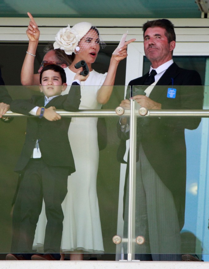 Simon Cowell & Lauren Silverman At The Derby