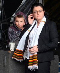 Singer Sinead O'Connor hangs out with her son before going on stage at the Electric Picnic Festival 2011 - Day OneDublin, Ireland - 02.09.11Mandatory Credit: WENN.com Newscom/(Mega Agency TagID: wennphotostwo984677.jpg) [Photo via Mega Agency]