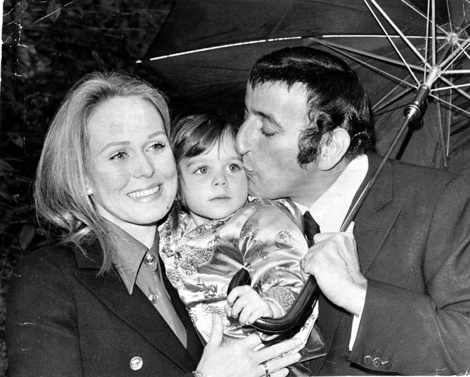 Tony Bennett & his second wife with their daughter