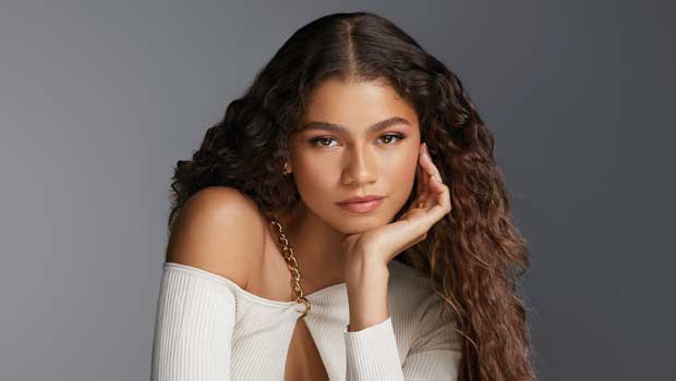 Zendaya Looks Flawlessly Beautiful In Keyhole Sweater & Curly Hair For Lancome Ad