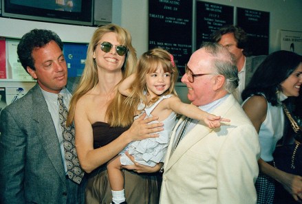 Singer Billy Joel, left, his wife Christie Brinkley and daughter Alexa Ray celebrate with Christie's father Don Brinkley, right, as he is honored by the Museum of Public Broadcasting in New York for his work as a television writer/producer
MUSEUM PUBLIC BROADCAST, NEW YORK, USA