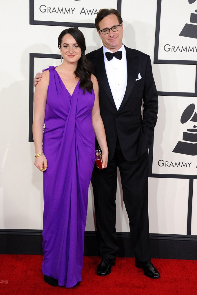 Bob Saget & Daughter Lara At The 2014 Grammys