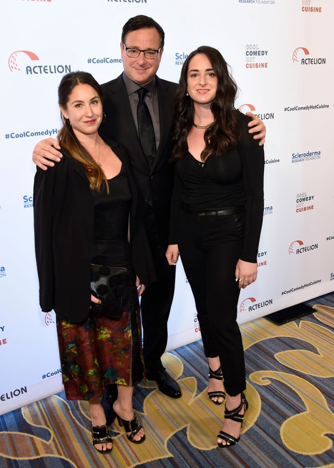 Bob Saget With Daughters Aubrey & Lara