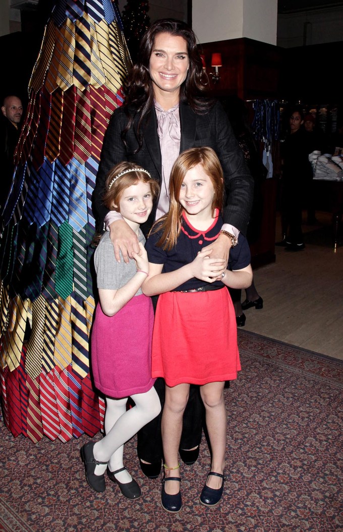 Brooke Shields and Her Daughters Enjoy the Holidays