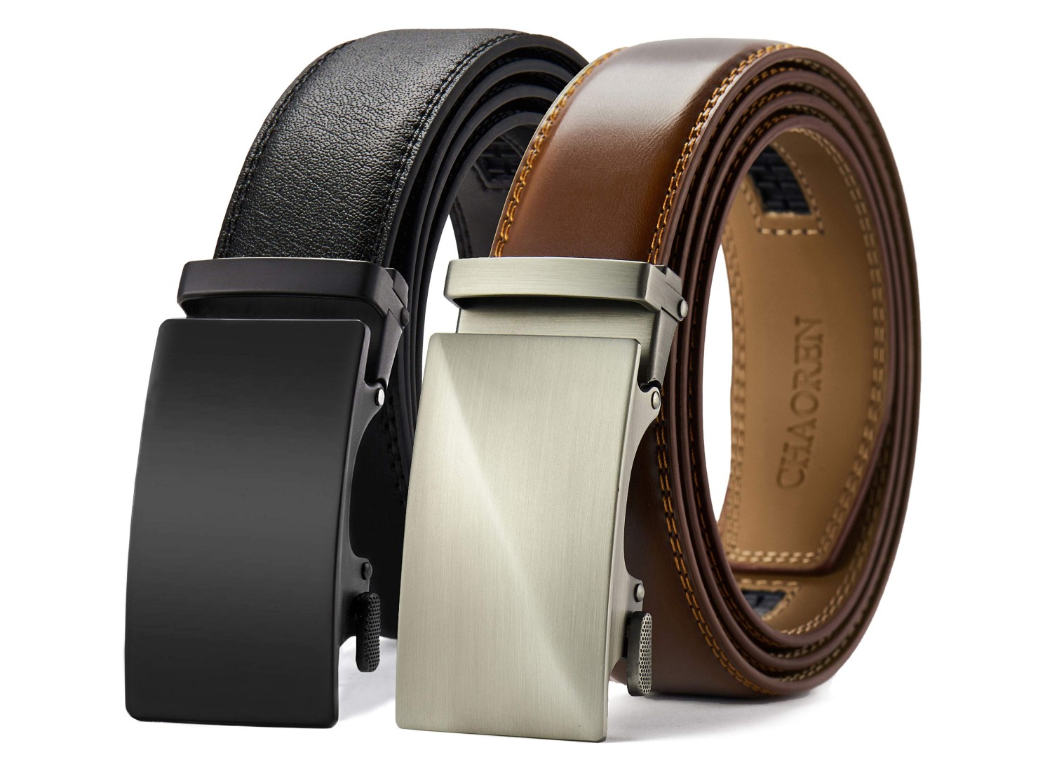 Mens Belt,Bulliant Designer Click Ratchet Belt For Men,Genuine Leather Size-Customized