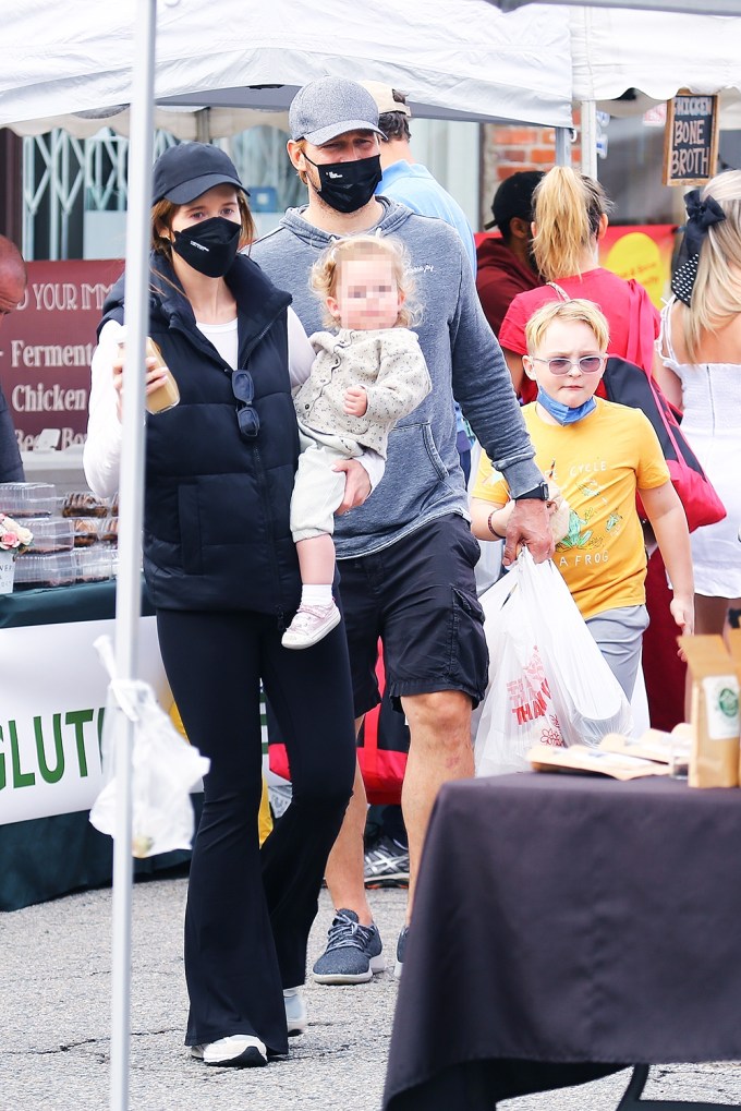Chris Pratt & Family At The Farmer’s Market