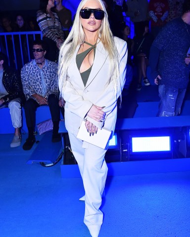 Christina Aguilera attends Dior Men's Spring 2023 collection show, in Venice, Calif Dior Men's Spring 2023 Collection Show, Los Angeles, United States - 19 May 2022