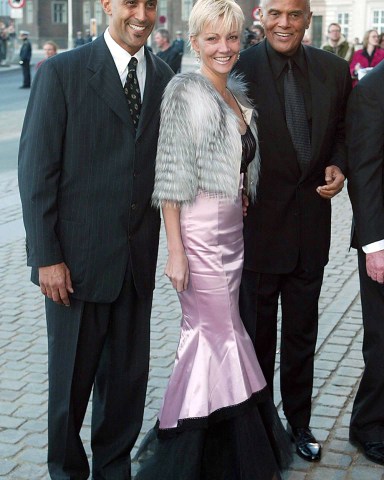 David Belafonte with wife Malene and father Harry Belafonte
GALA CELEBRATING THE 200TH ANNIVERSARY OF THE BIRTH OF HANS CHRISTIAN ANDERSEN, ROYAL THEATRE, COPENHAGEN, DENMARK - 01 APR 2005
