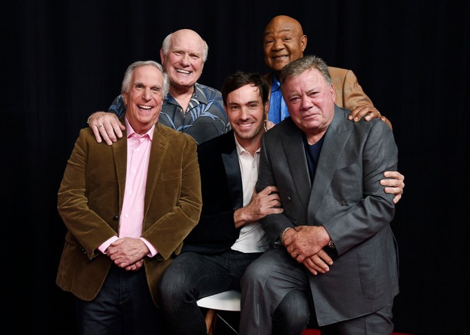 Henry Winkler Poses With His ‘Better Late Than Never’ Co-stars