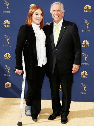 Stacey Weitzman, Henry Winkler
70th Primetime Emmy Awards, Arrivals, Los Angeles, USA - 17 Sep 2018