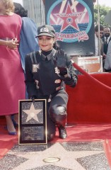 Singing star Janet Jackson is shown receiving her star on the "Hollywood walk of Fame" in the Hollywood section of Los Angeles
Hollywood walk of Fame Jackson, Los Angeles, USA