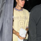 *EXCLUSIVE* Justin Bieber looks a bit under the weather as he steps out for a solo dinner in West Hollywood, Ca