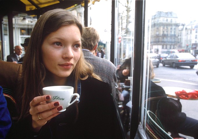 Kate Moss Rides The Bus In Paris