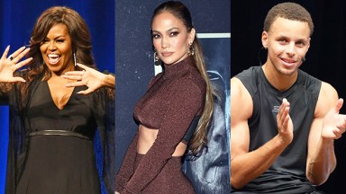 Michelle OBama, Jennifer Lopez, Steph Curry