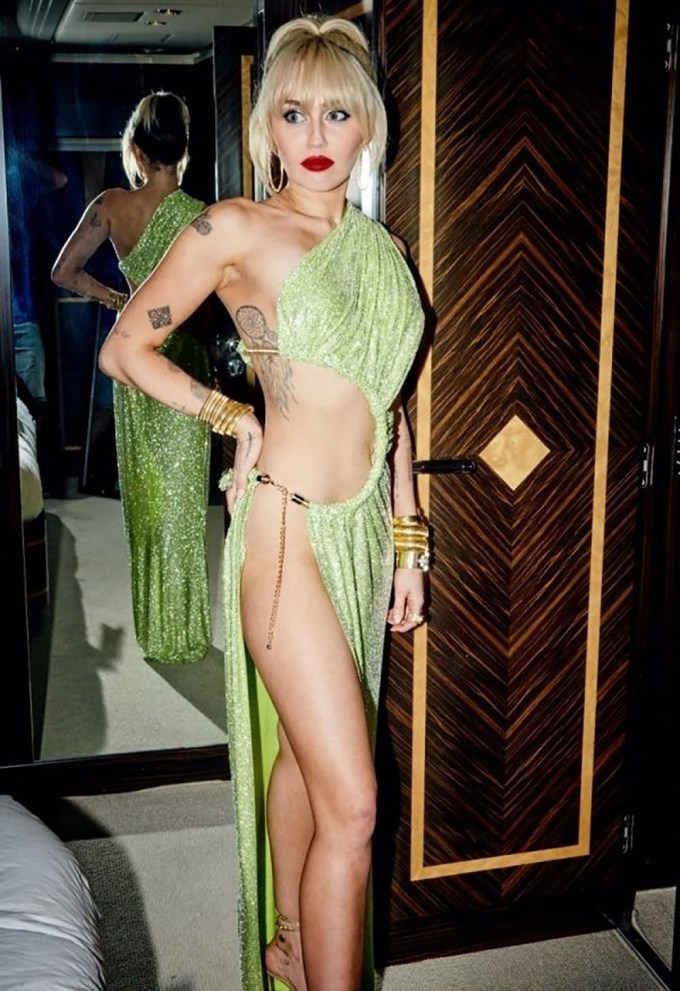 Miley Cyrus In Green