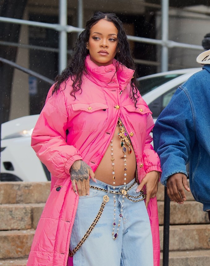 Rihanna Gazes Off