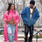 Baby Joy! Rihanna and ASAP Rocky Beam with Happiness as She Reveals Her Baby Bump to the World MANDATORY BYLINE - DIGGZY/Shutterstock
