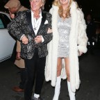 Rod Stewart and Penny Lancaster leaving Annabel's club birthday party in London