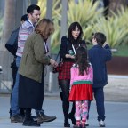 *EXCLUSIVE* Zooey Deschanel and Jonathan Scott spend Christmas Eve at LACMA