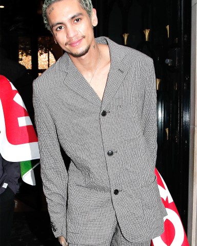 EXCLUSIVE: Dominic Fike arriving at his hotel during Paris Fashion Week 2022. 23 Jan 2022 Pictured: Dominic Fike. Photo credit: Spread Pictures / MEGA TheMegaAgency.com +1 888 505 6342 (Mega Agency TagID: MEGA822154_010.jpg) [Photo via Mega Agency]