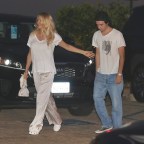*EXCLUSIVE* Pamela Anderson has dinner with her son Dylan at Nobu