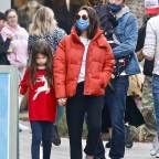 *EXCLUSIVE* Ashton Kutcher and Mila Kunis spend their weekend shopping with their kids