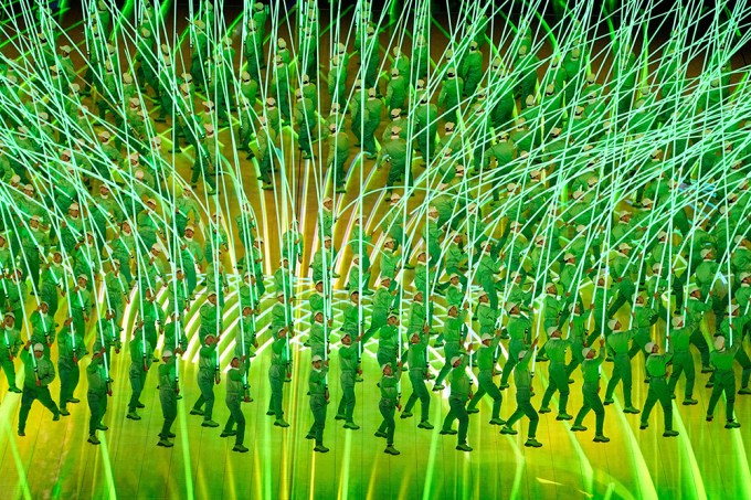 Dancers With Lasers At Beijing Olympics Opening Ceremony