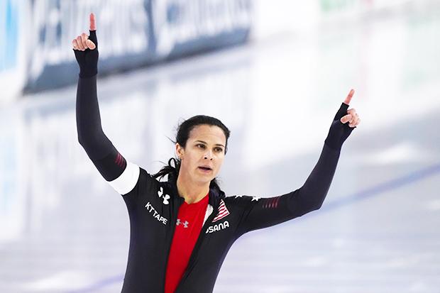 Brittany Bowe, John Shuster Lead Team USA During Parade of Nations