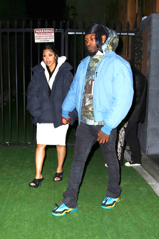 Cardi B's Baggy Gucci Coat With Offset On Date Night – Outfit Photos –  Hollywood Life