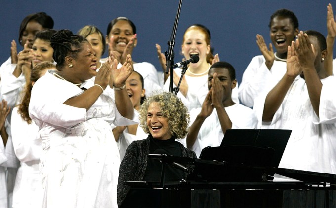 Carole King At The US Open Tennis Tournament