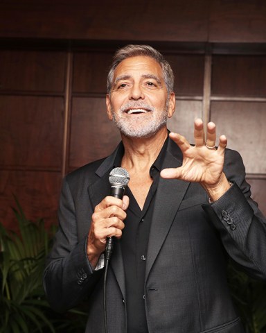 George Clooney speaks at Amazon Studios "The Tender Bar" Los Angeles Screening After Party Amazon Studios 'The Tender Bar' Los Angeles Screening After Party, Los Angeles, California, USA - 03 Oct 2021