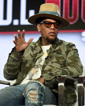 D L Hughley speaks during TV One's "Uncensored" and "The D.L. Hugely Show" sheet  during the Winter Television Critics Association Press Tour, successful  Pasadena, Calif
2019 Winter TCA - TV One, Pasadena, USA - 13 Feb 2019