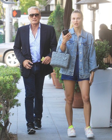 Beverly Hills, CA  - Dolph Lundgren takes his daughter Ida to lunch in Beverly Hills.

Pictured: Dolph Lundgren, Ida Lundgren

BACKGRID USA 15 JUNE 2022 

USA: +1 310 798 9111 / usasales@backgrid.com

UK: +44 208 344 2007 / uksales@backgrid.com

*UK Clients - Pictures Containing Children
Please Pixelate Face Prior To Publication*