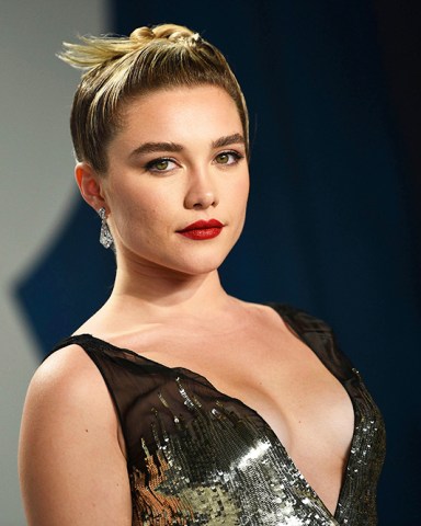 Florence Pugh arrives at the Vanity Fair Oscar Party, in Beverly Hills, Calif
92nd Academy Awards - Vanity Fair Oscar Party, Beverly Hills, USA - 09 Feb 2020