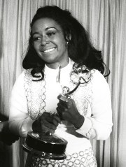 FISHER Gail Fisher, winner of outstanding female performance in television drama, is shown at the Emmy Awards in Hollywood in this photo. Fisher, who won an Emmy as secretary, Peggy Fair, on the 1970s TV series "Mannix," has died at 65. She died at a Los Angeles hospital Dec. 2, 2000, of kidney failure
OBIT FISHER, HOLLYWOOD, USA
